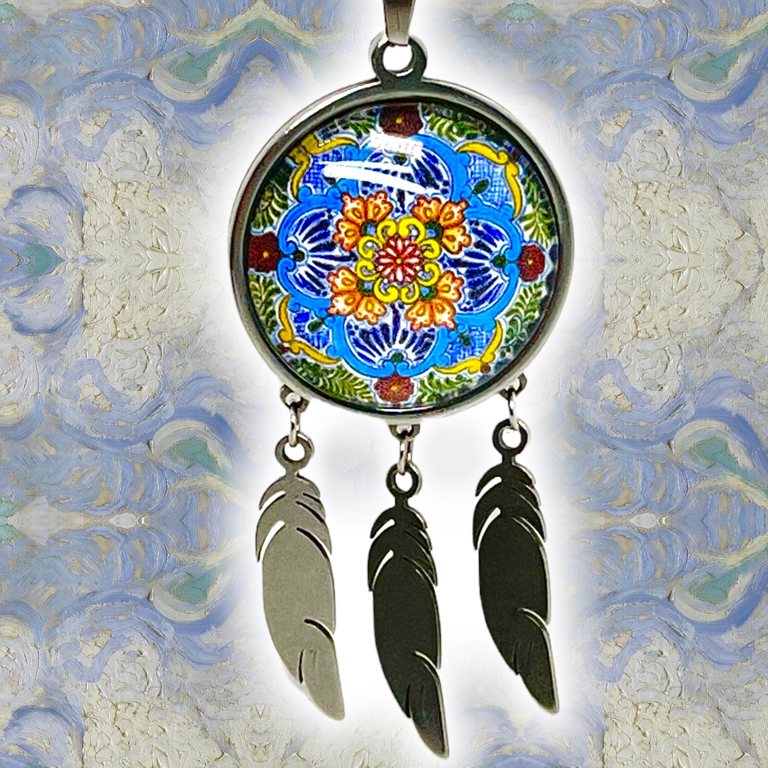 Feather Dreamcatcher Necklaces