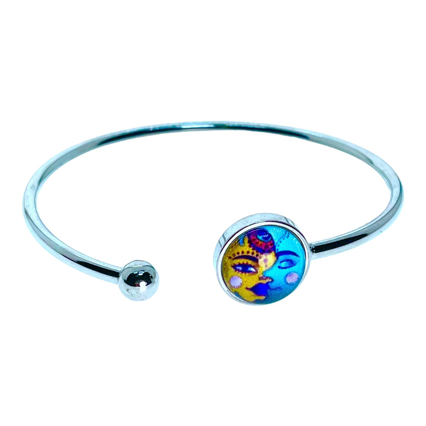 Aqua Moon Flexi-Cuff Bracelet