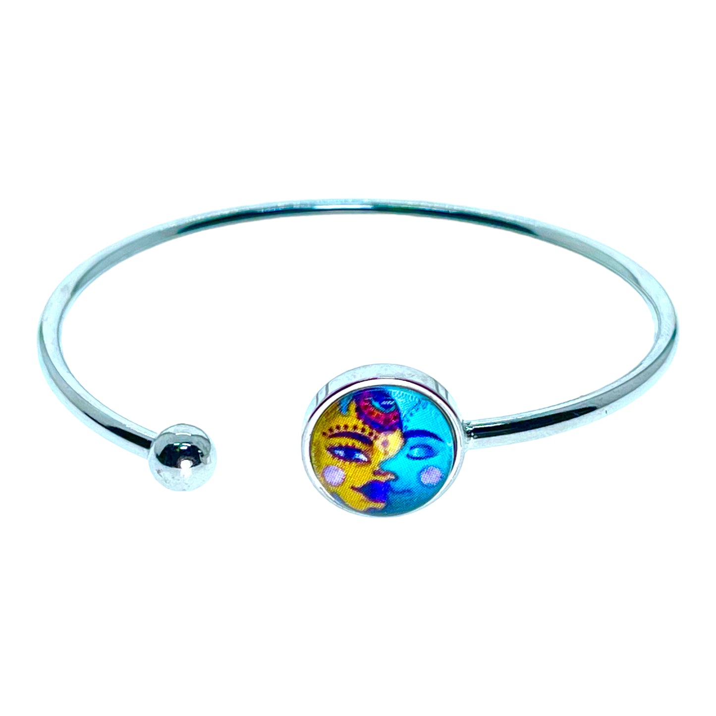 Aqua Moon Flexi-Cuff Bracelet