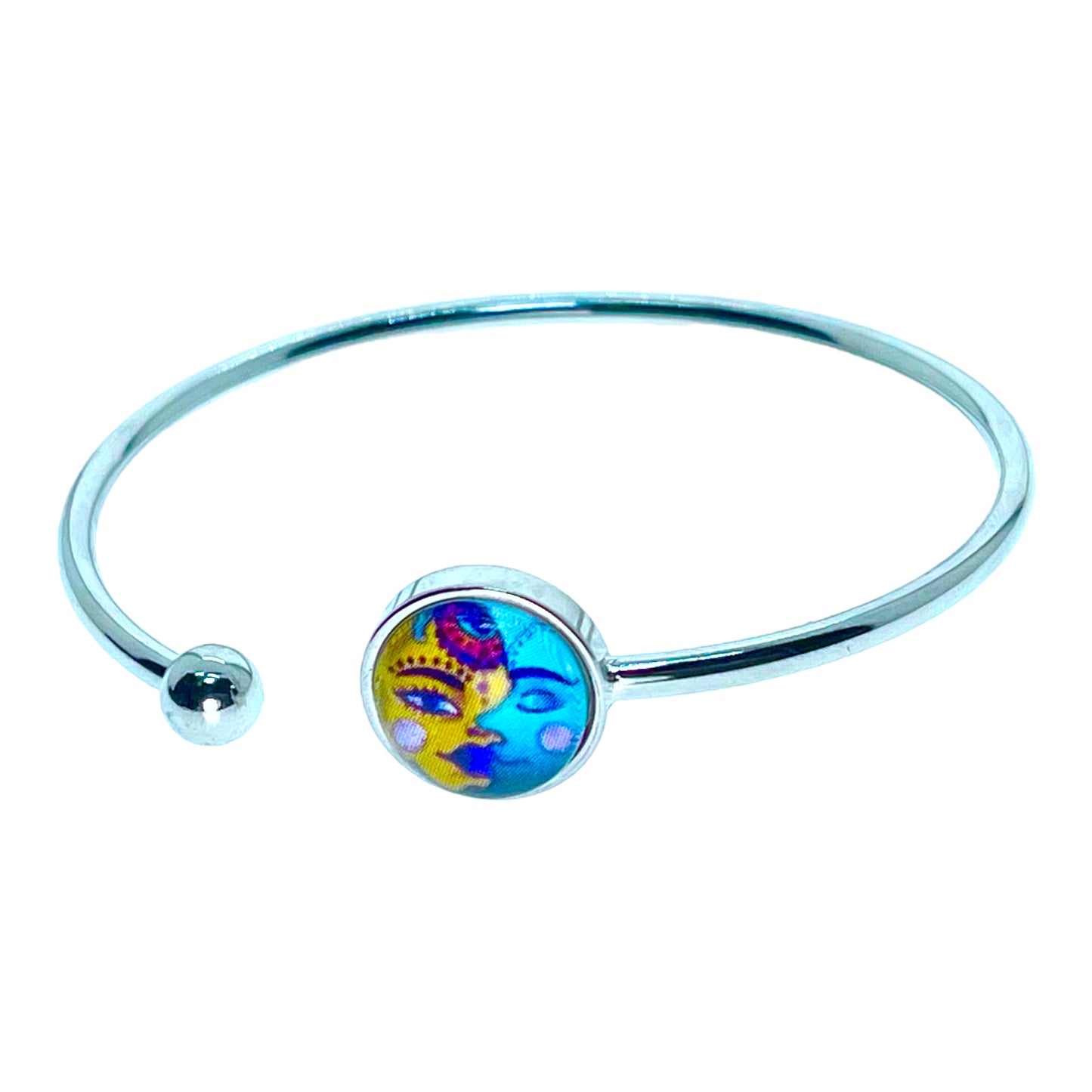 Aqua Moon Flexi-Cuff Bracelet