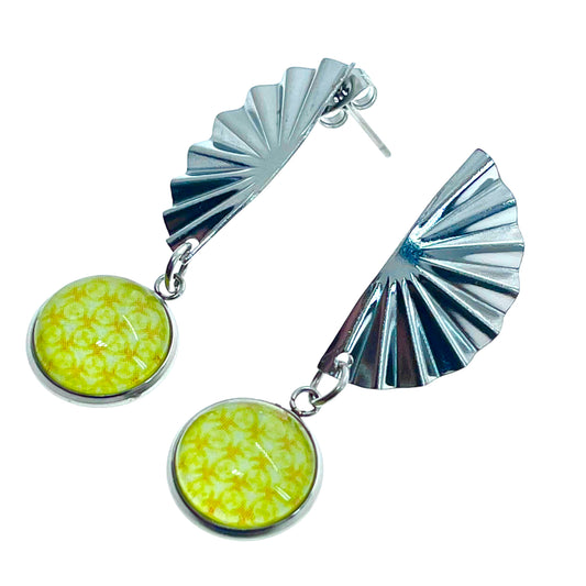 Lemon-drop Fan Earrings