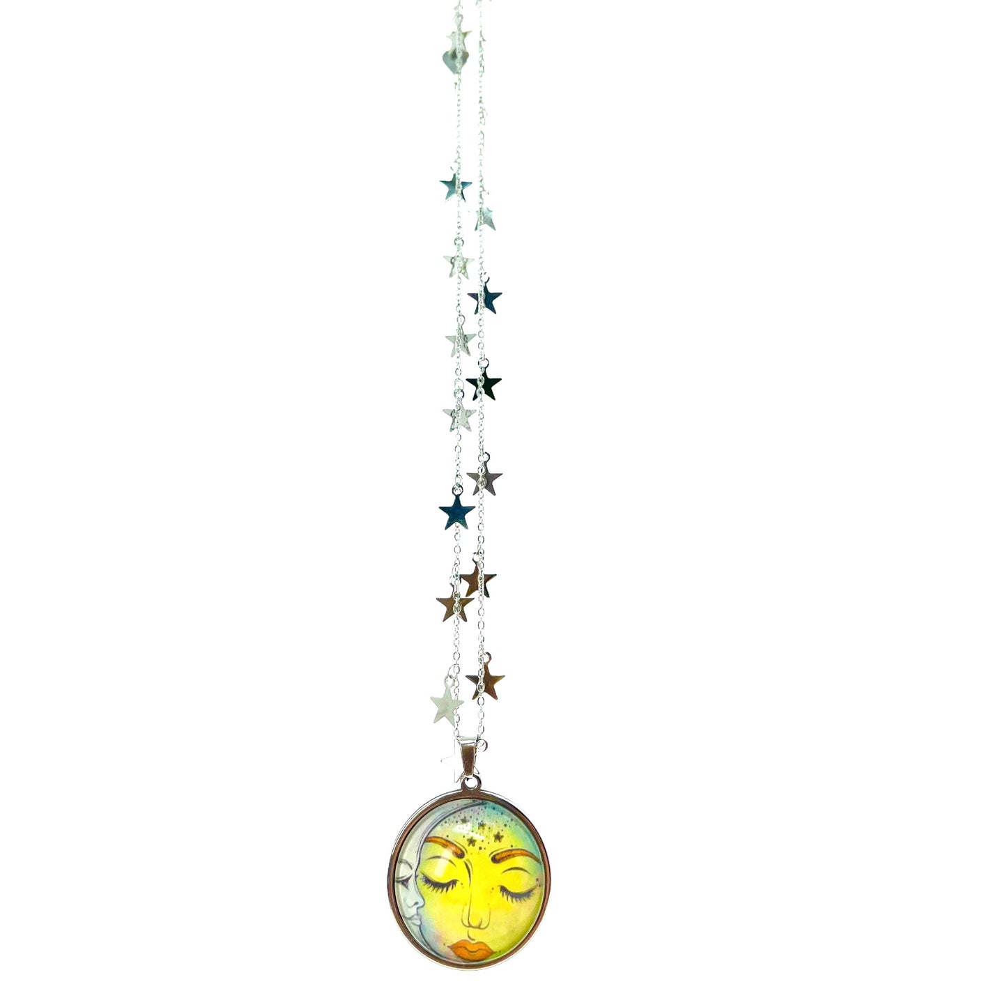 Moon Glow Fancy Celestial Chain Necklace