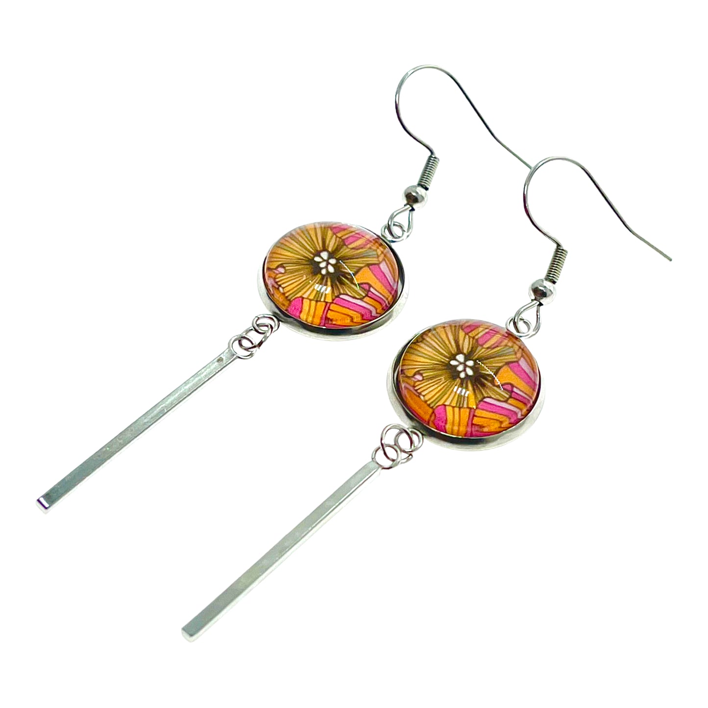 Happy Hawaiian Long Bar Earrings