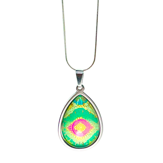 Magic Eye Teardrop Necklace