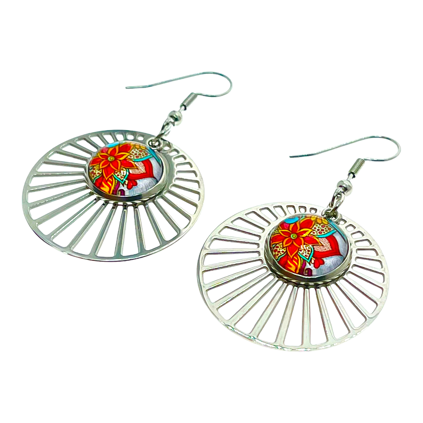 Winter Poinsettia LoveShine Earrings