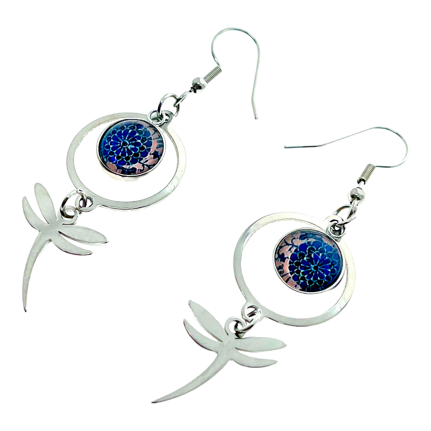 Twilight Moon Dragonfly Earrings