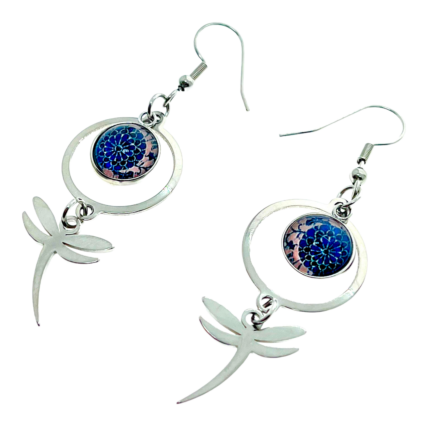 Twilight Moon Dragonfly Earrings