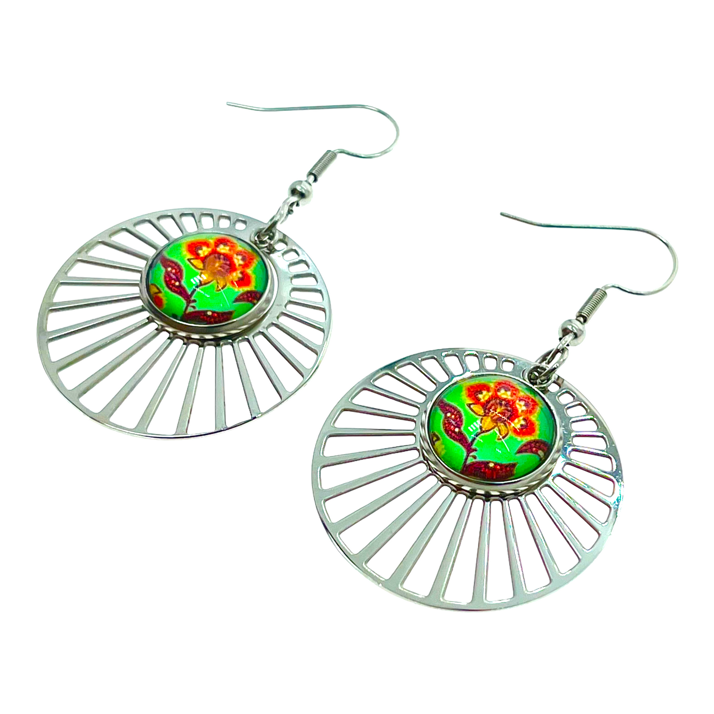 Poppy Flower LoveShine Earrings