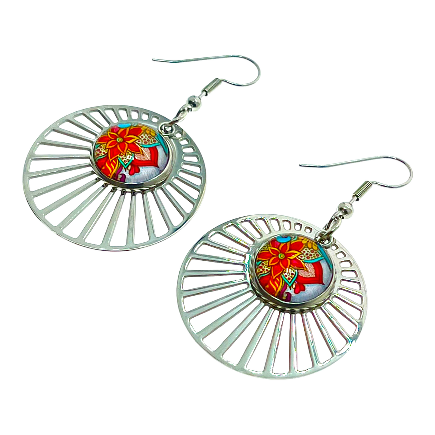 Winter Poinsettia LoveShine Earrings