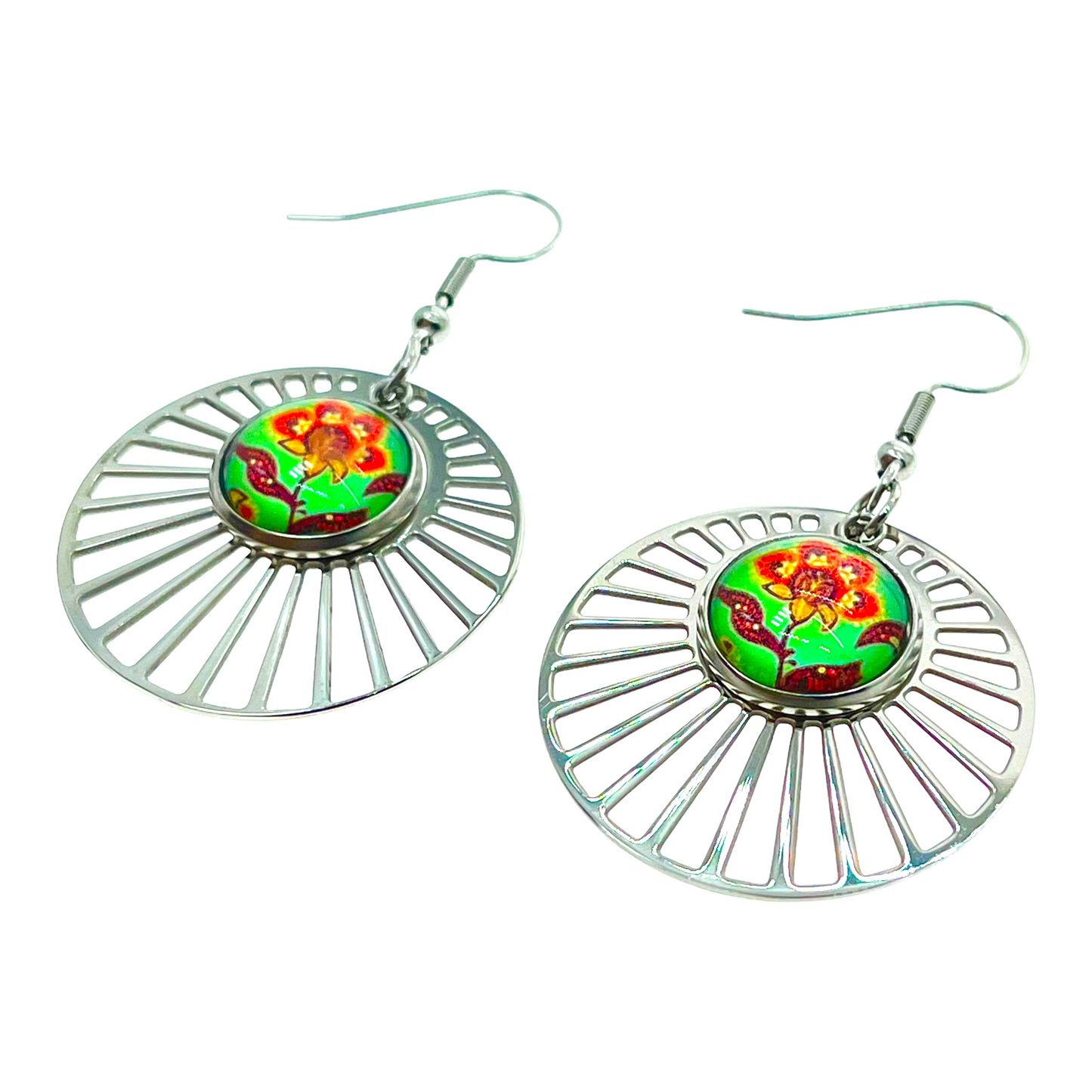 Poppy Flower LoveShine Earrings