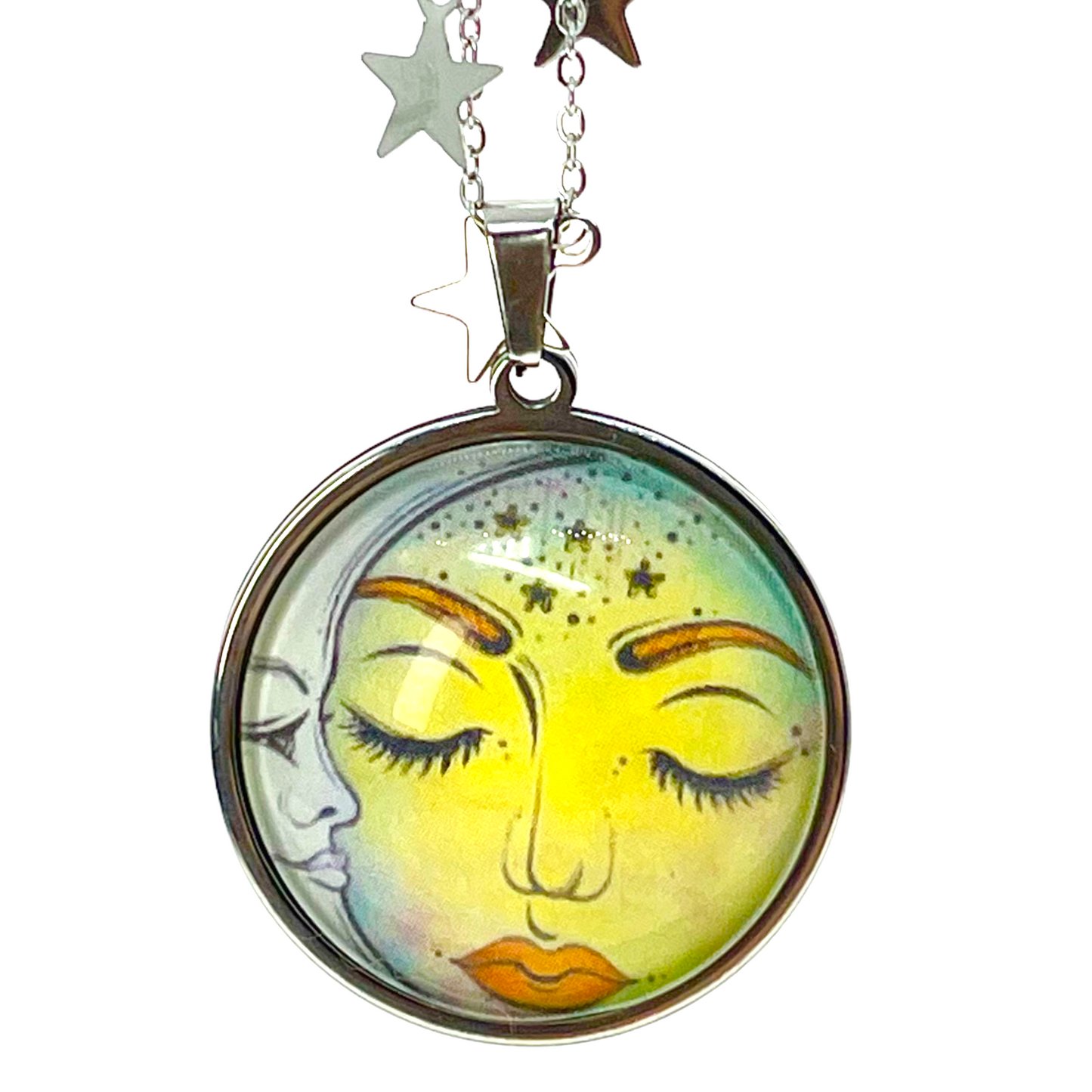 Moon Glow Fancy Celestial Chain Necklace