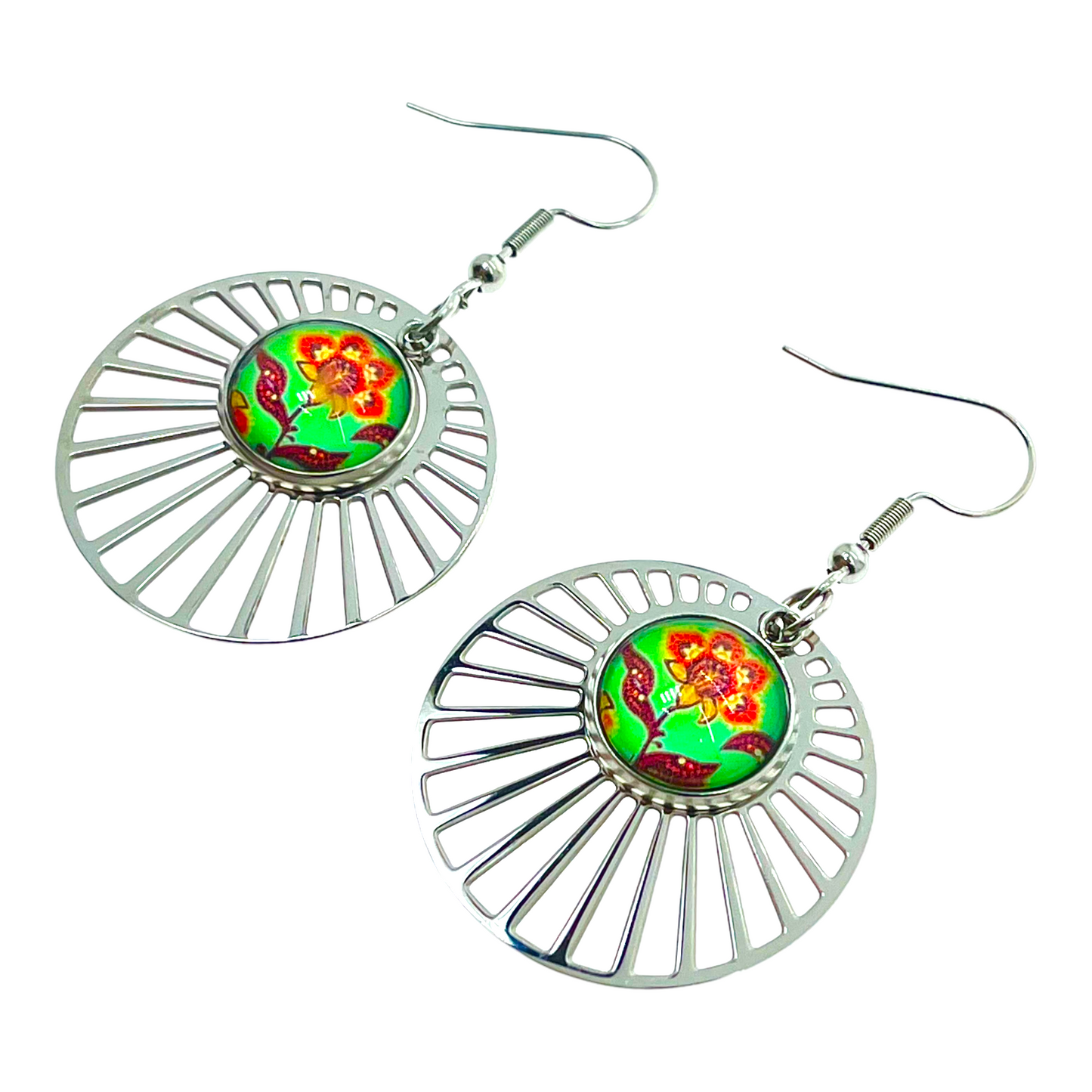 Poppy Flower LoveShine Earrings