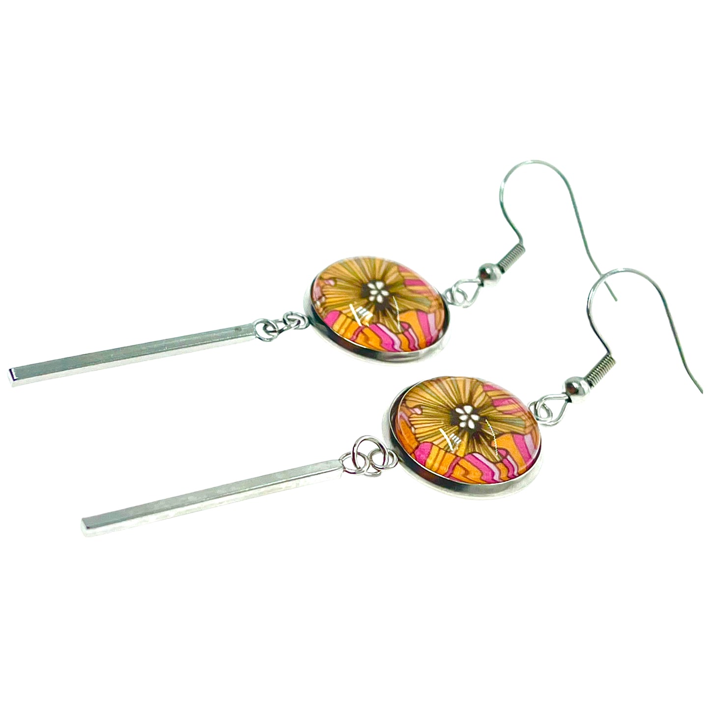 Happy Hawaiian Long Bar Earrings