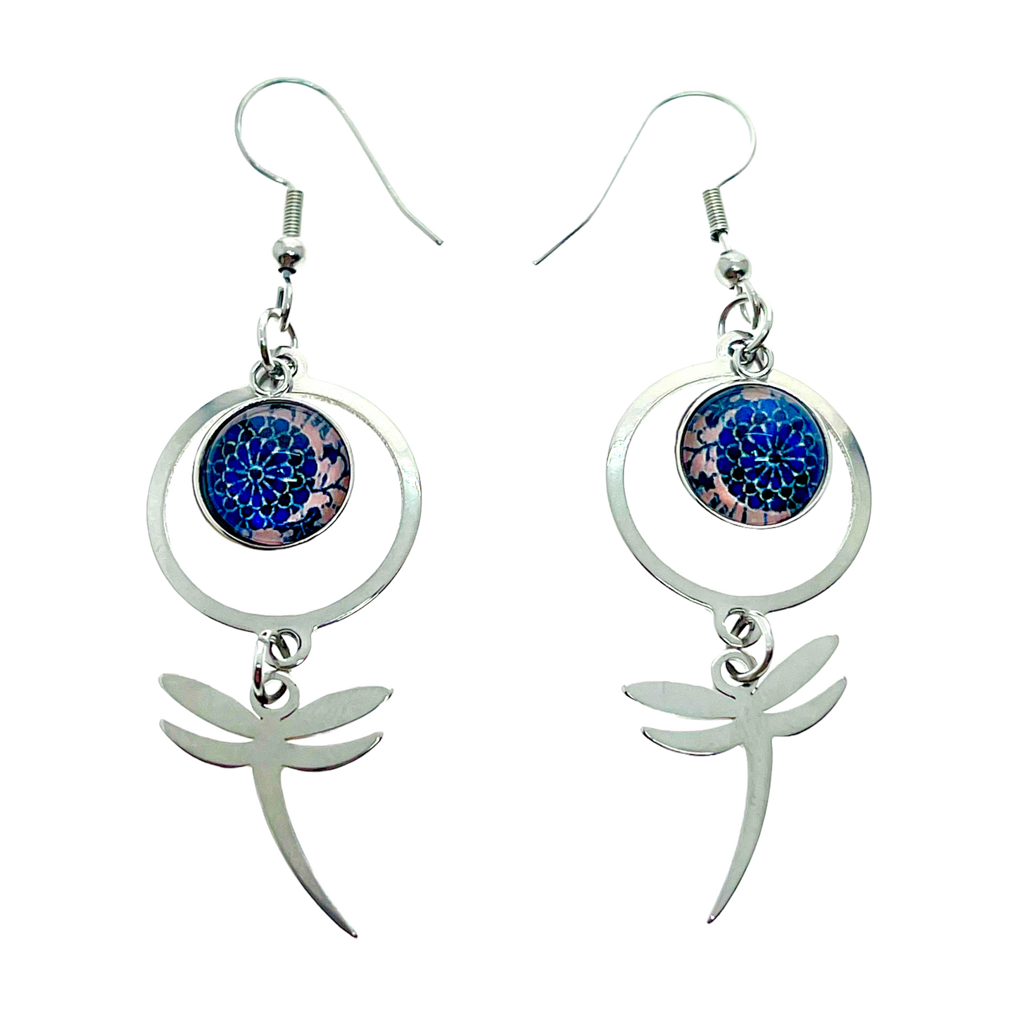 Twilight Moon Dragonfly Earrings