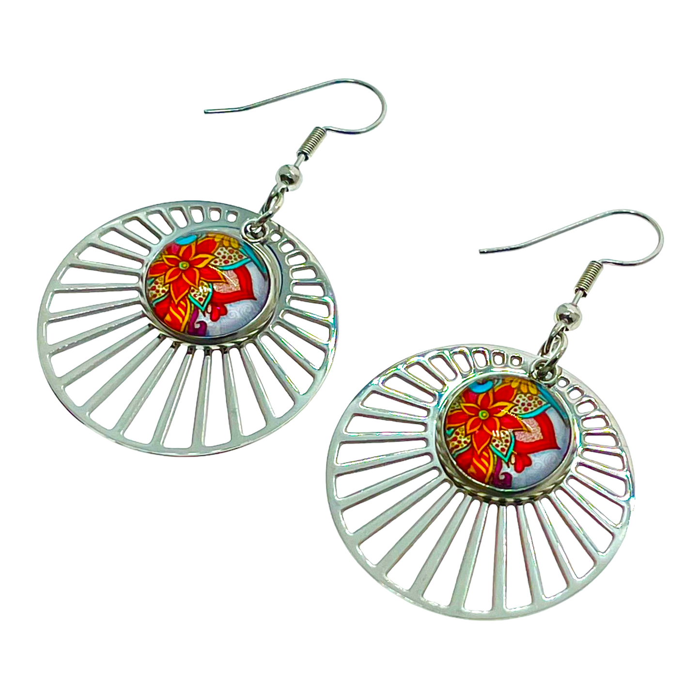 Winter Poinsettia LoveShine Earrings