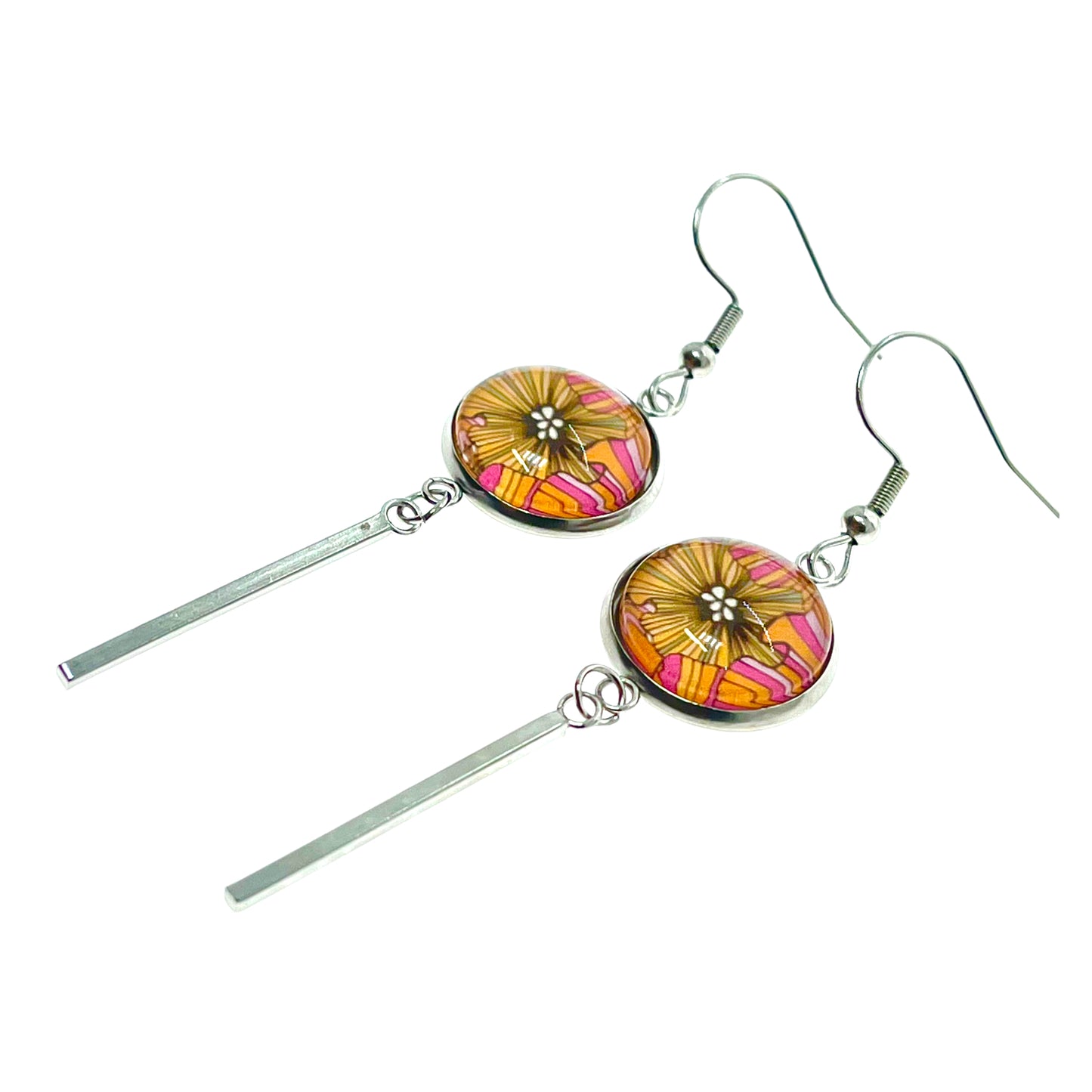 Happy Hawaiian Long Bar Earrings