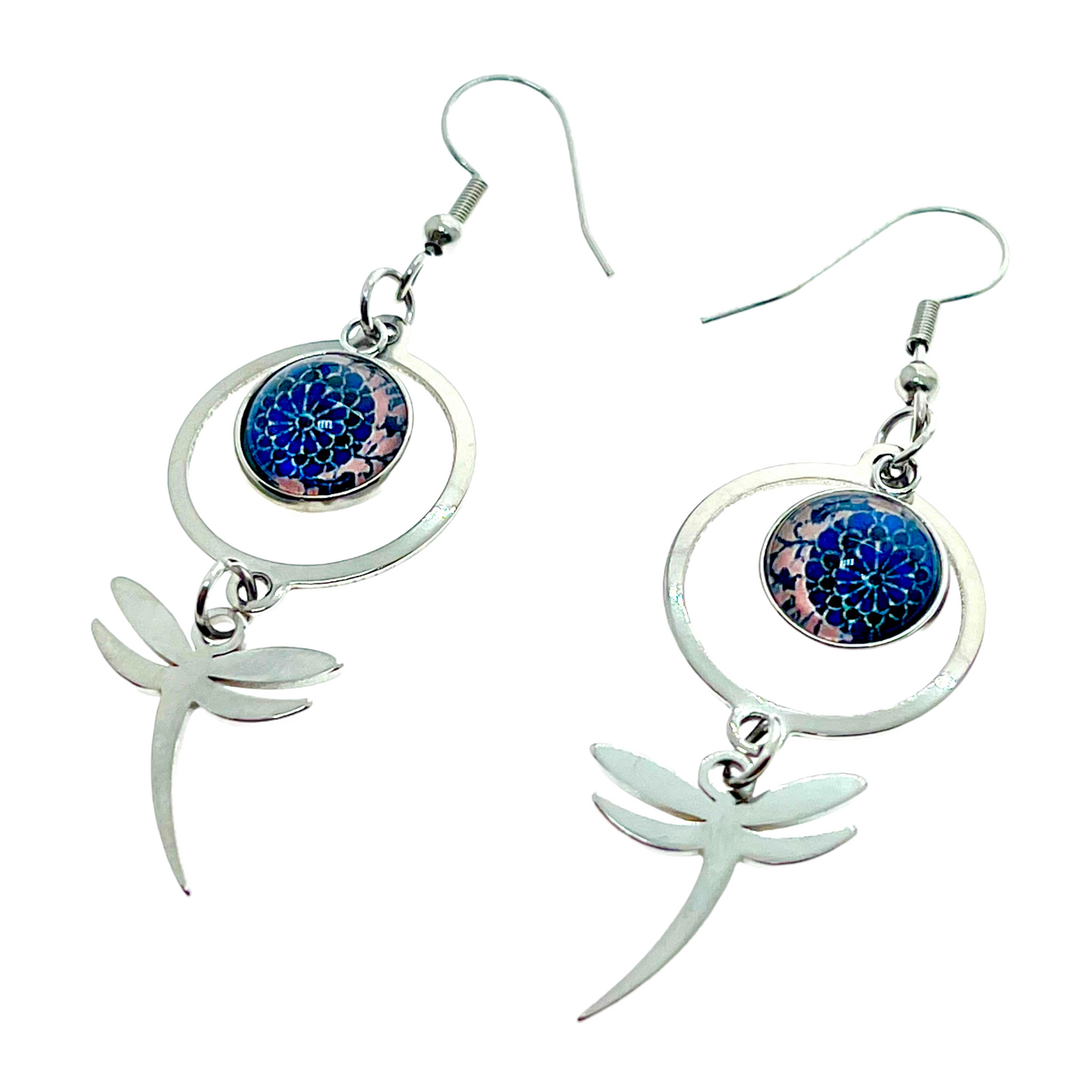 Twilight Moon Dragonfly Earrings